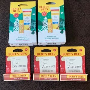 Burt's Bees Festive Lip Balm and Lotion Set - Red and Yellow